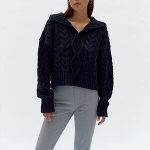 MUSIER PARIS 
Virgil Cropped Wool Blend Sweater
FR34 US2